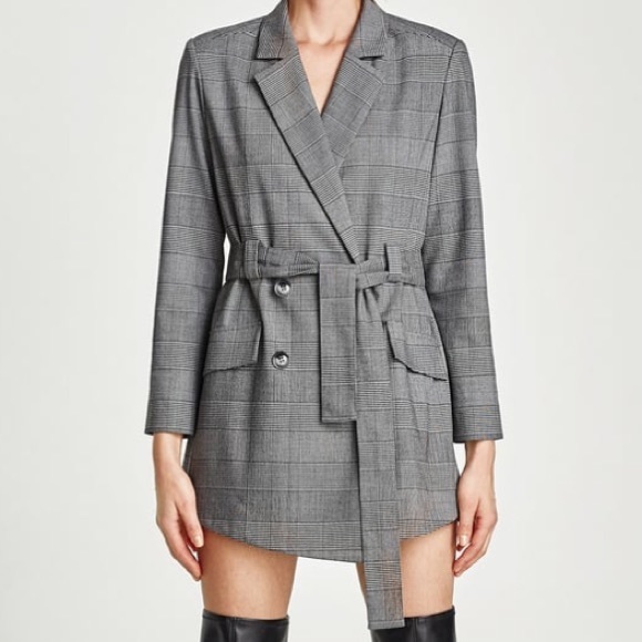 zara blazer romper